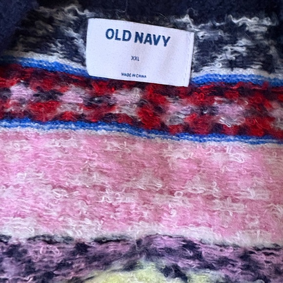 Old Navy Multicolor Patterned Women's Cardigan - Picture 2 of 2